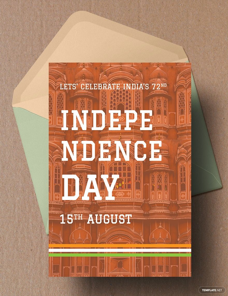 15th August Indian Independence Day Template