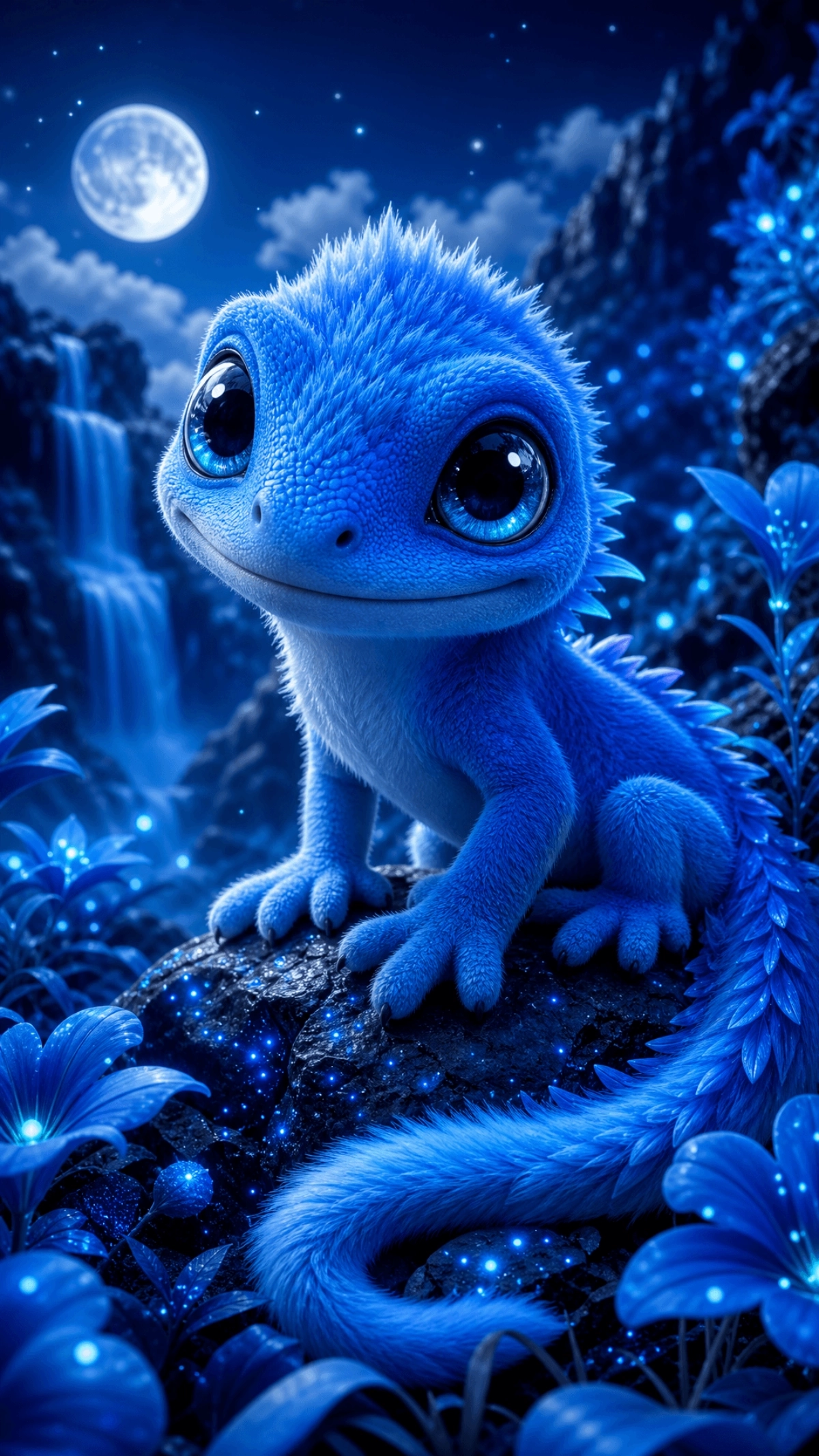 Free Blue Wallpaper Template to Edit Online