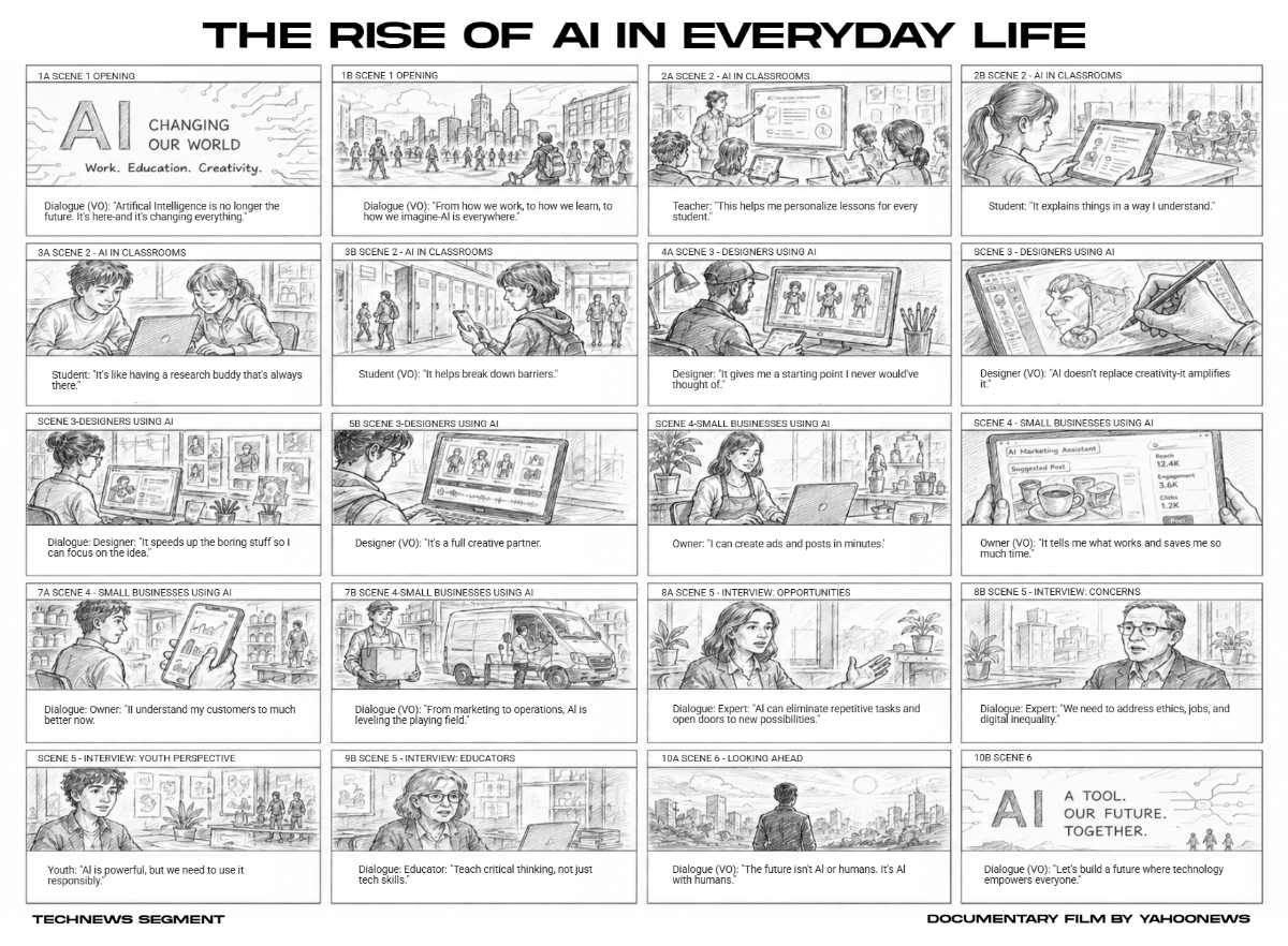 Free Documentary Storyboard Template to Edit Online