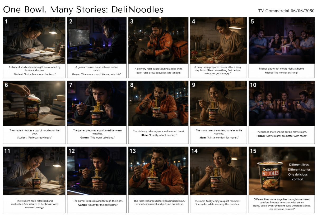 Free TV Commercial Storyboard Template to Edit Online
