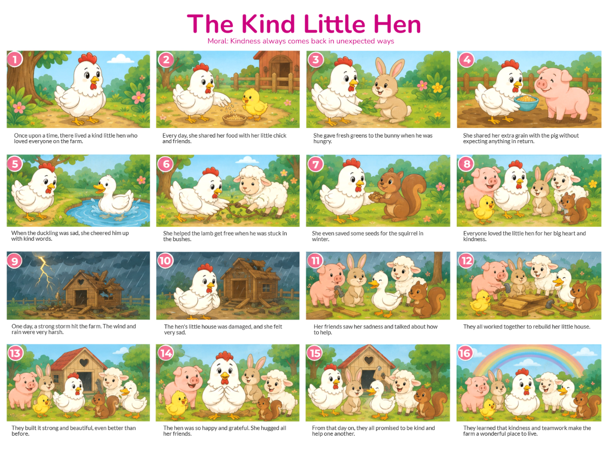 Kids Storyboard Template