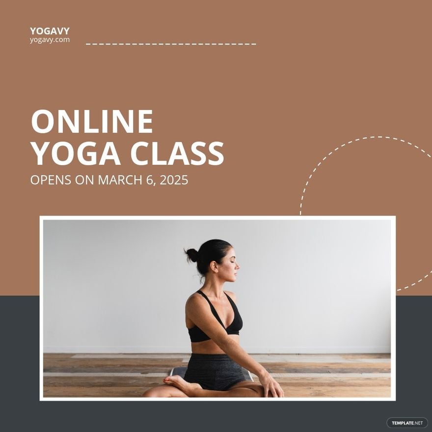 Online Yoga Class Instagram Post Template
