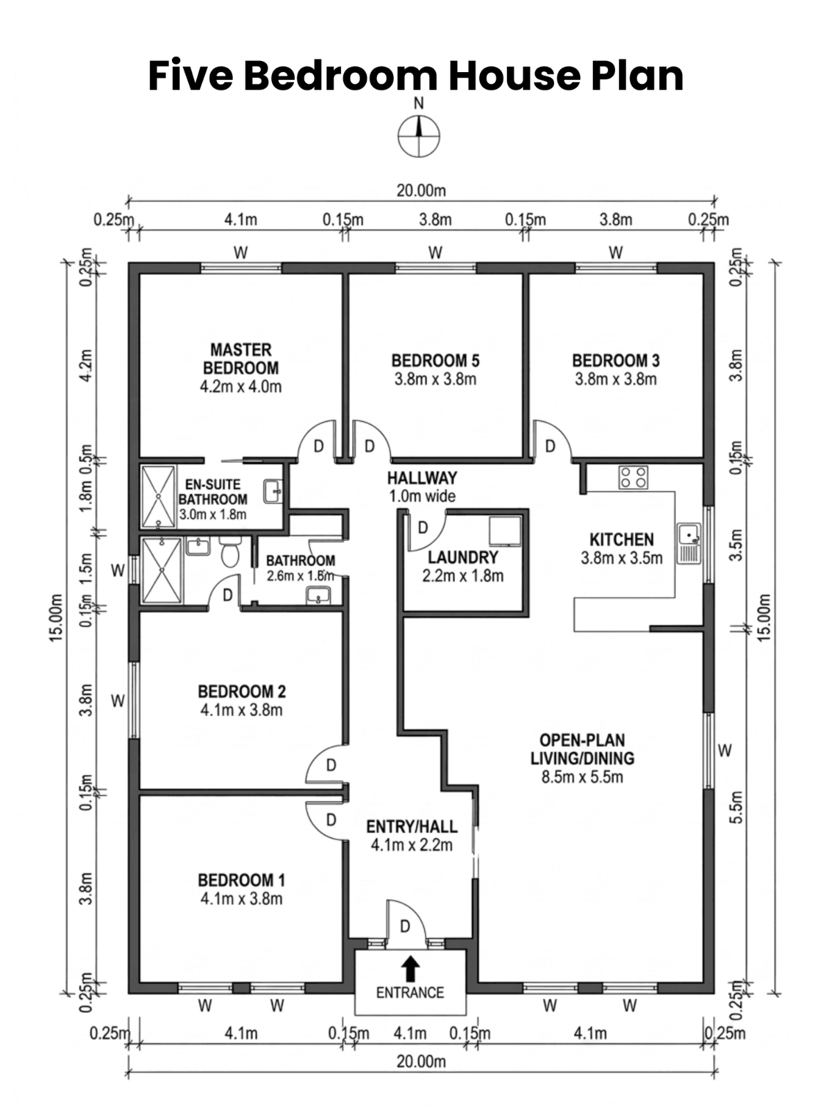 Free Five Bedroom House Plan Template to Edit Online Free Five Bedroom House Plan Template to Edit Online