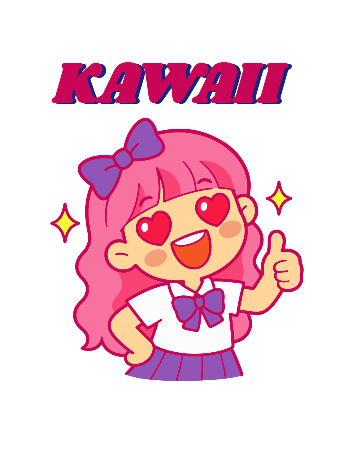 Free Kawaii T-Shirt Design Template to Edit Online Free Kawaii T-Shirt Design Template to Edit Online