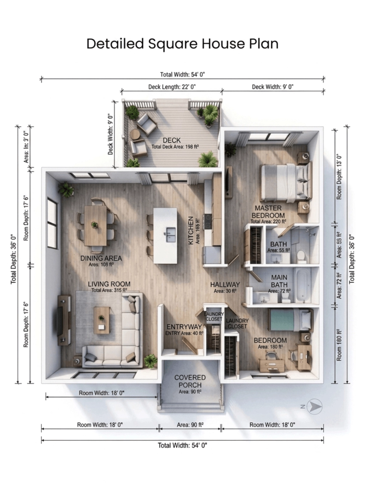 Free Square House Plan Template to Edit Online Free Square House Plan Template to Edit Online