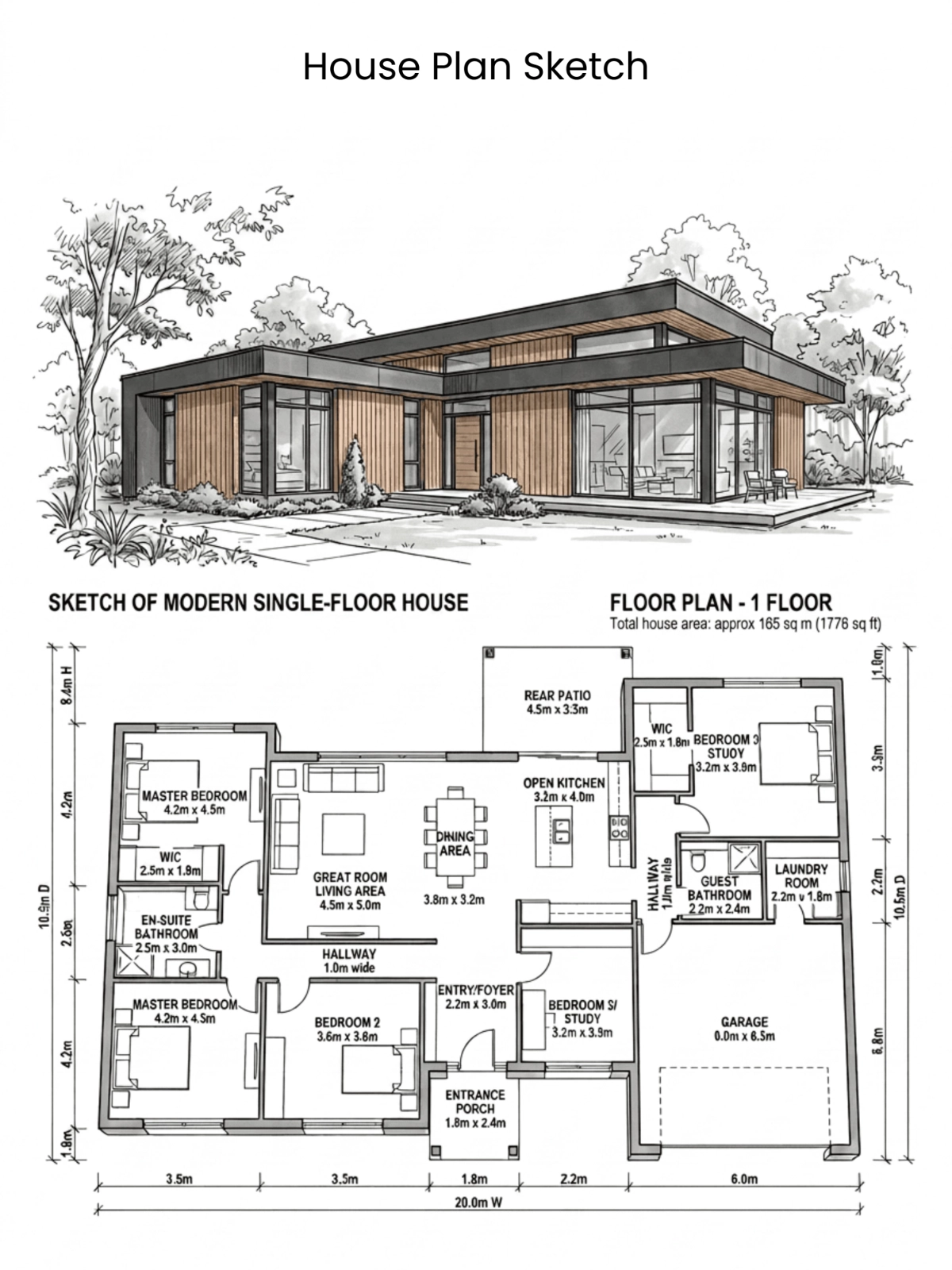 Free House Plan Sketch Template to Edit Online Free House Plan Sketch Template to Edit Online