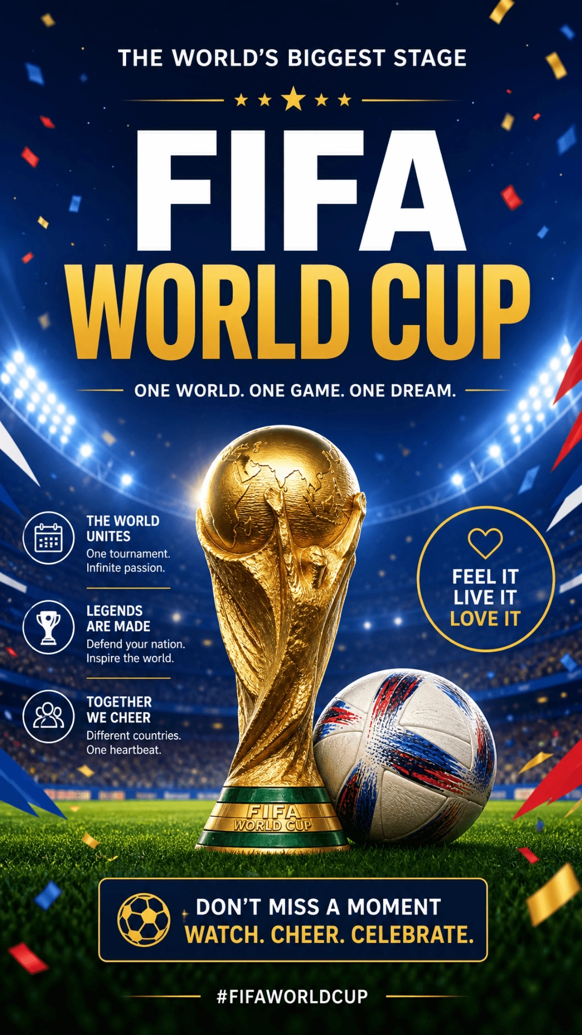 Free FIFA World Cup Instagram Story Template to Edit Online