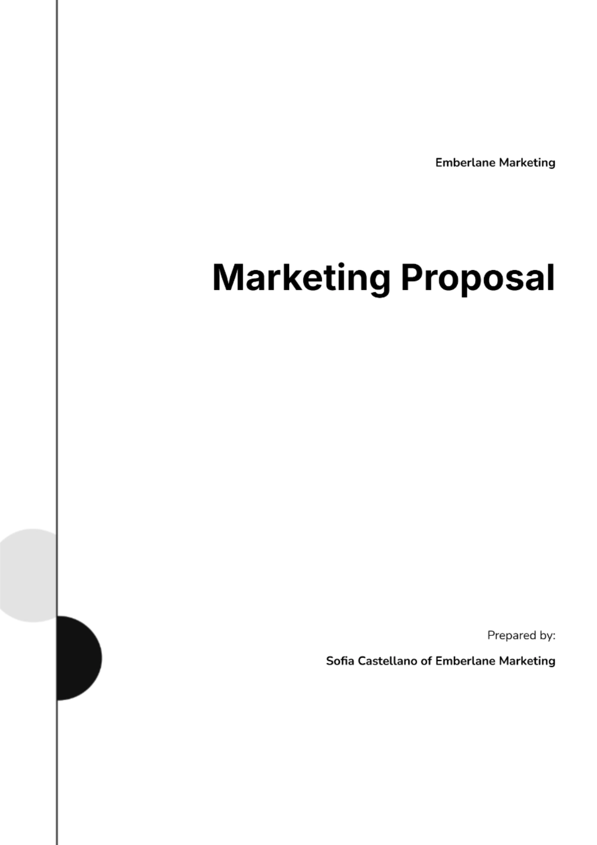 Free Marketing Proposal Template to Edit Online