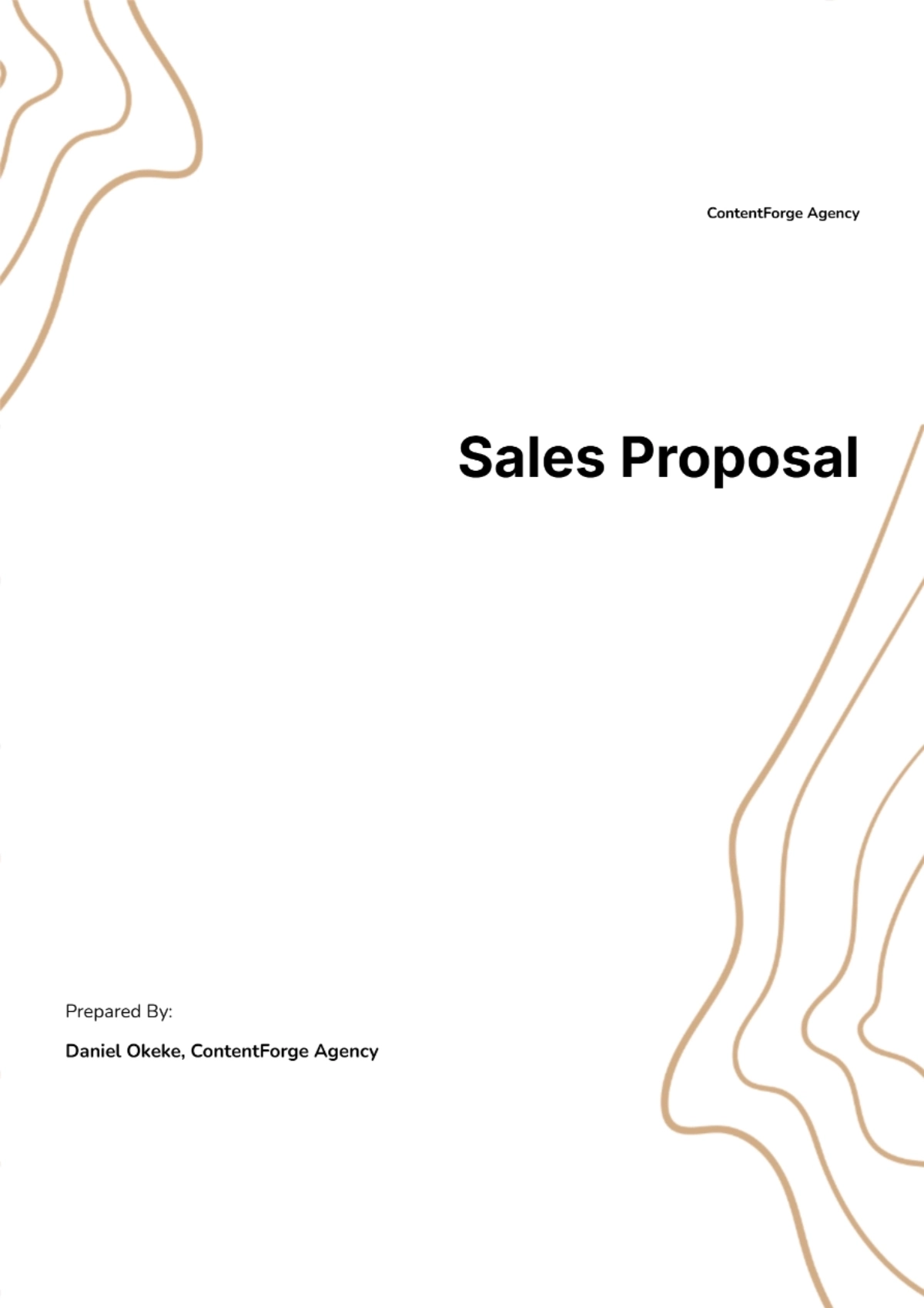 Free Sales Proposal Template to Edit Online