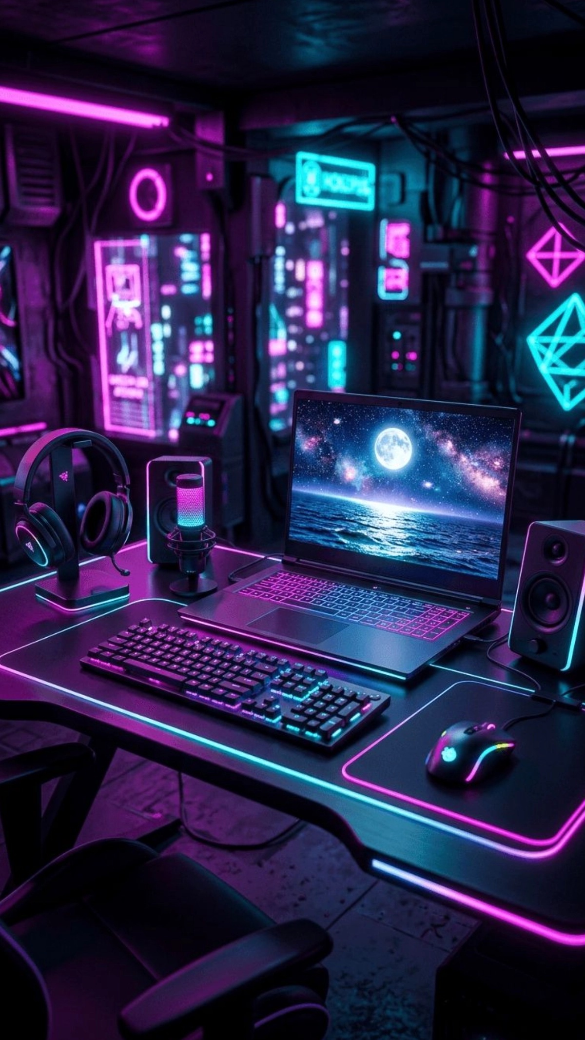 Gaming Streamer Wallpaper Template