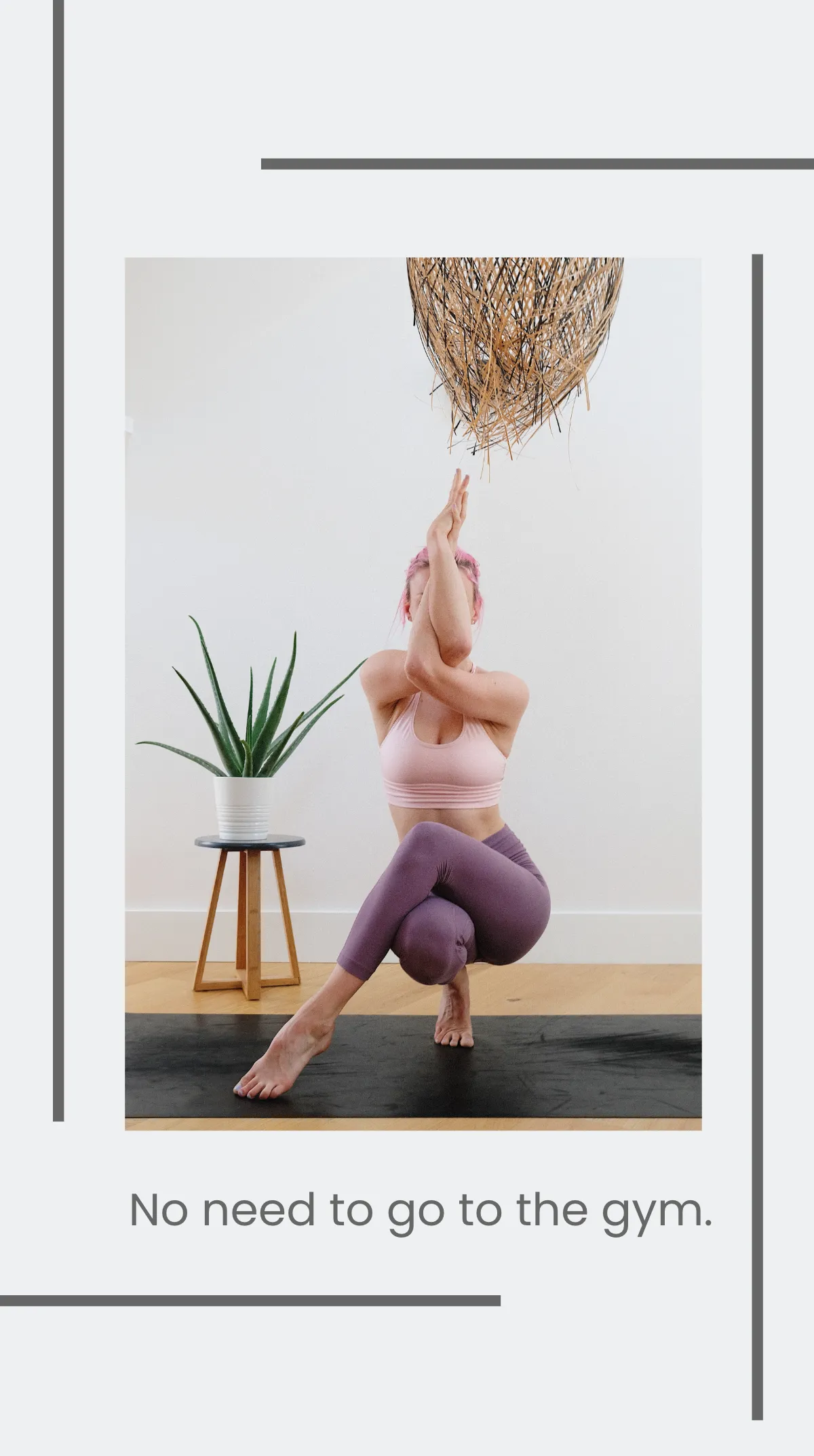 Free Online Fitness Classes Instagram Story Template to Edit Online