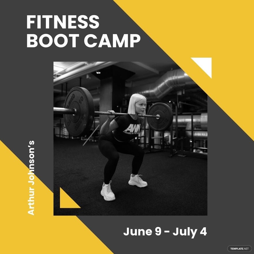Fitness Boot Camp Instagram Post Template