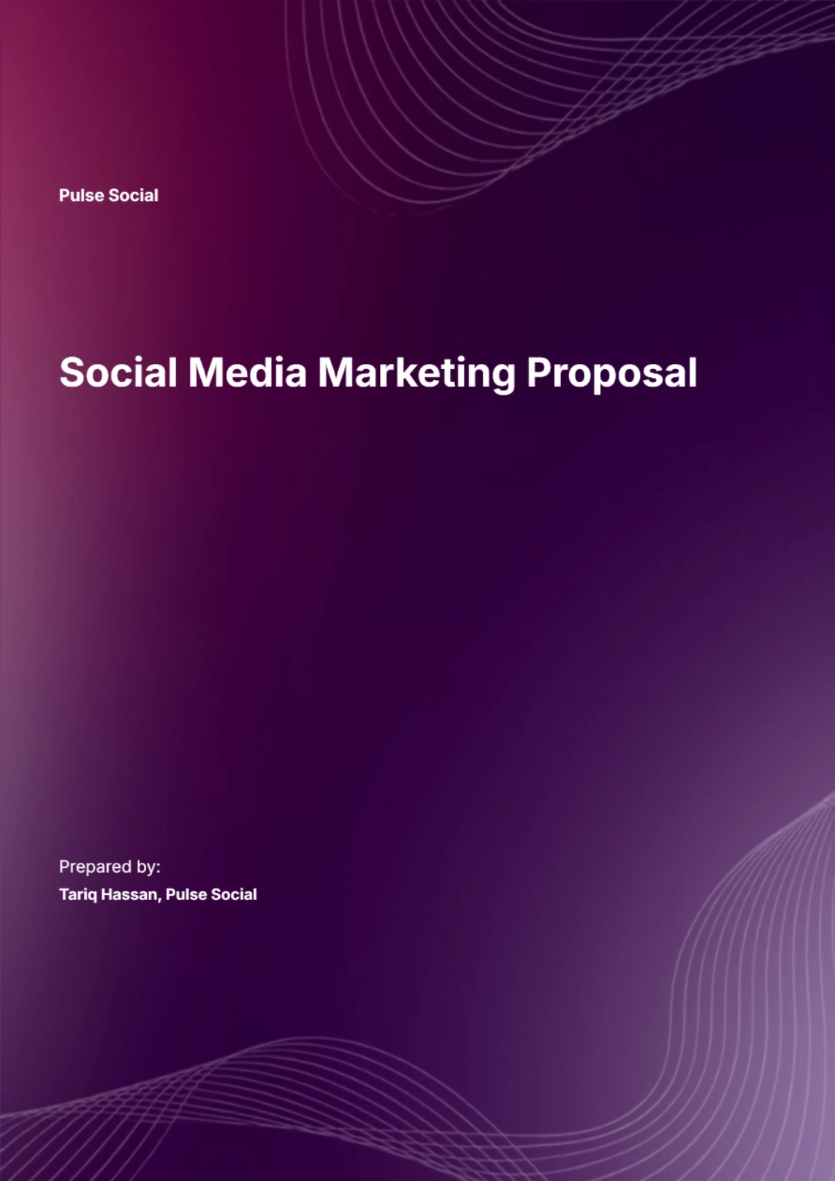 Free Social Media Marketing Proposal Template to Edit Online