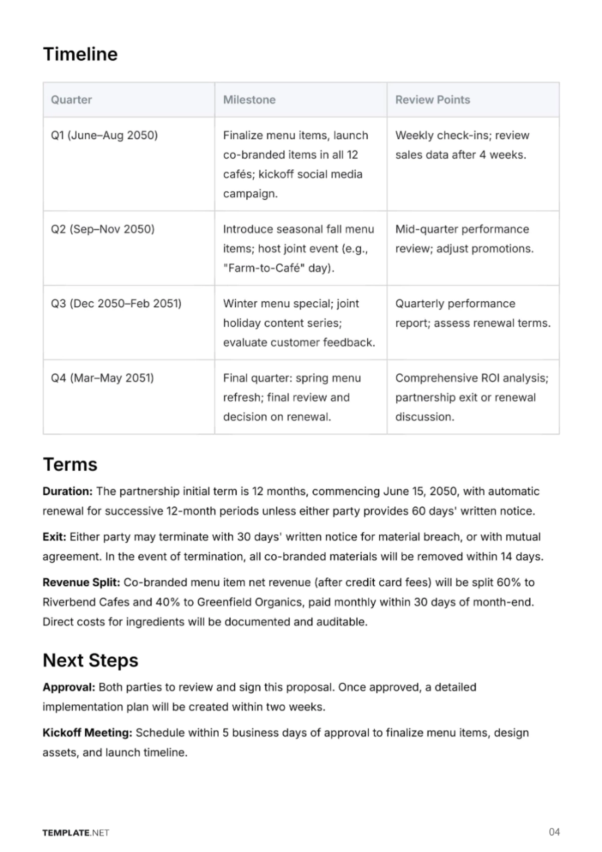 Free Partnership Proposal Template to Edit Online
