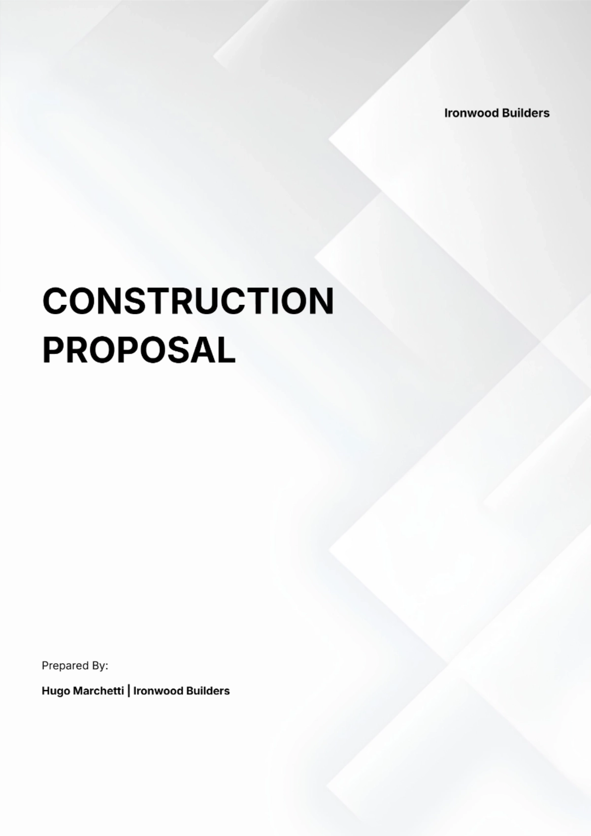 Free Construction Proposal Template to Edit Online Free Construction Proposal Template to Edit Online