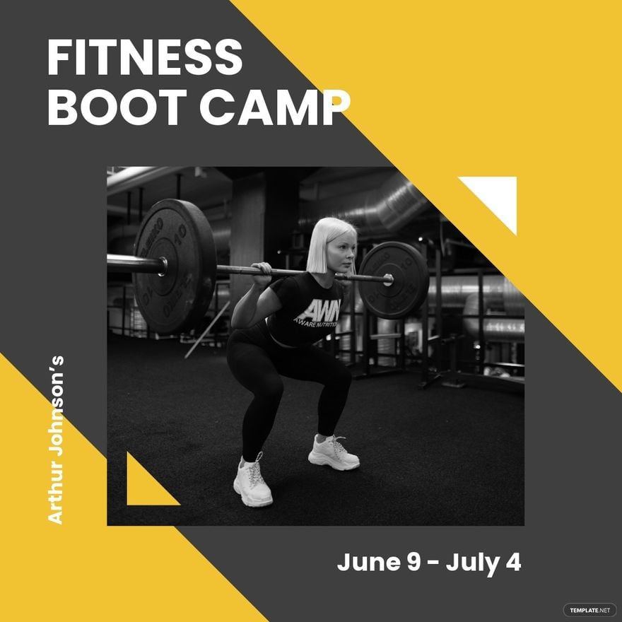 Fitness Boot Camp Linkedin Post Template