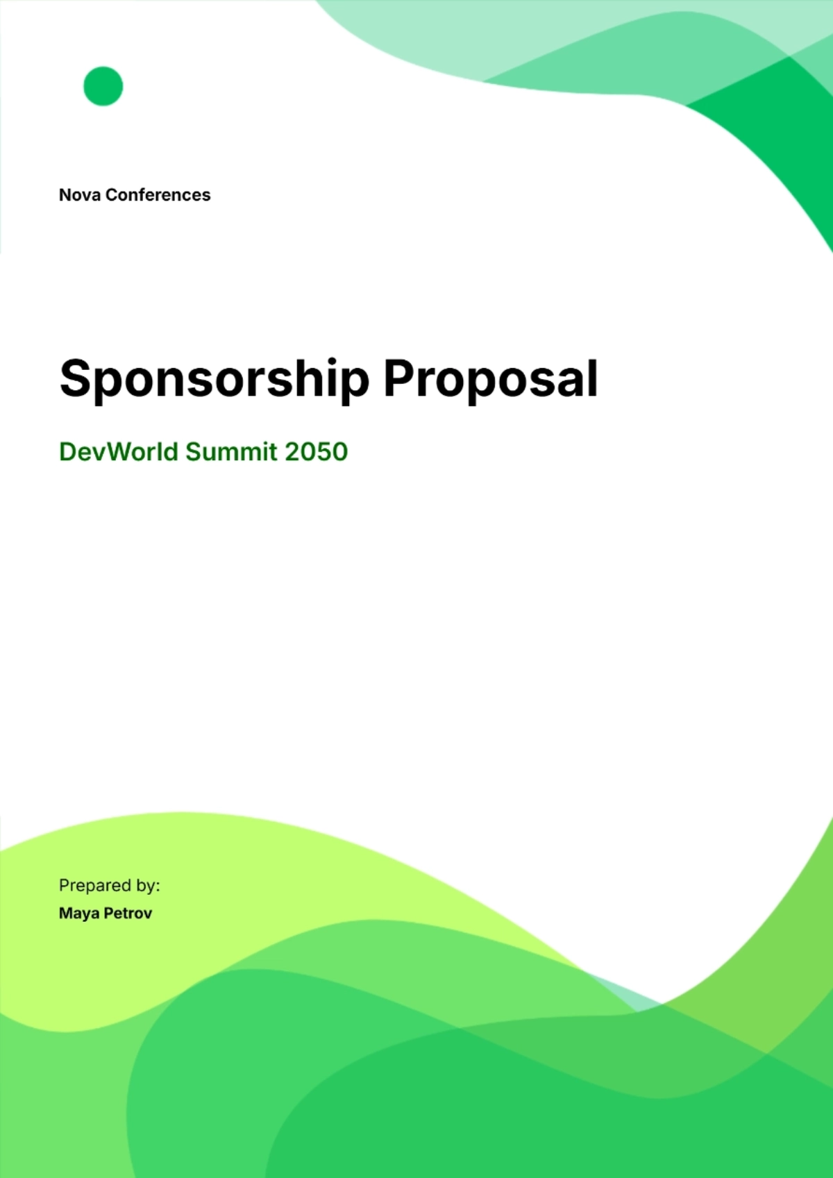 Free Sponsorship Proposal Template to Edit Online