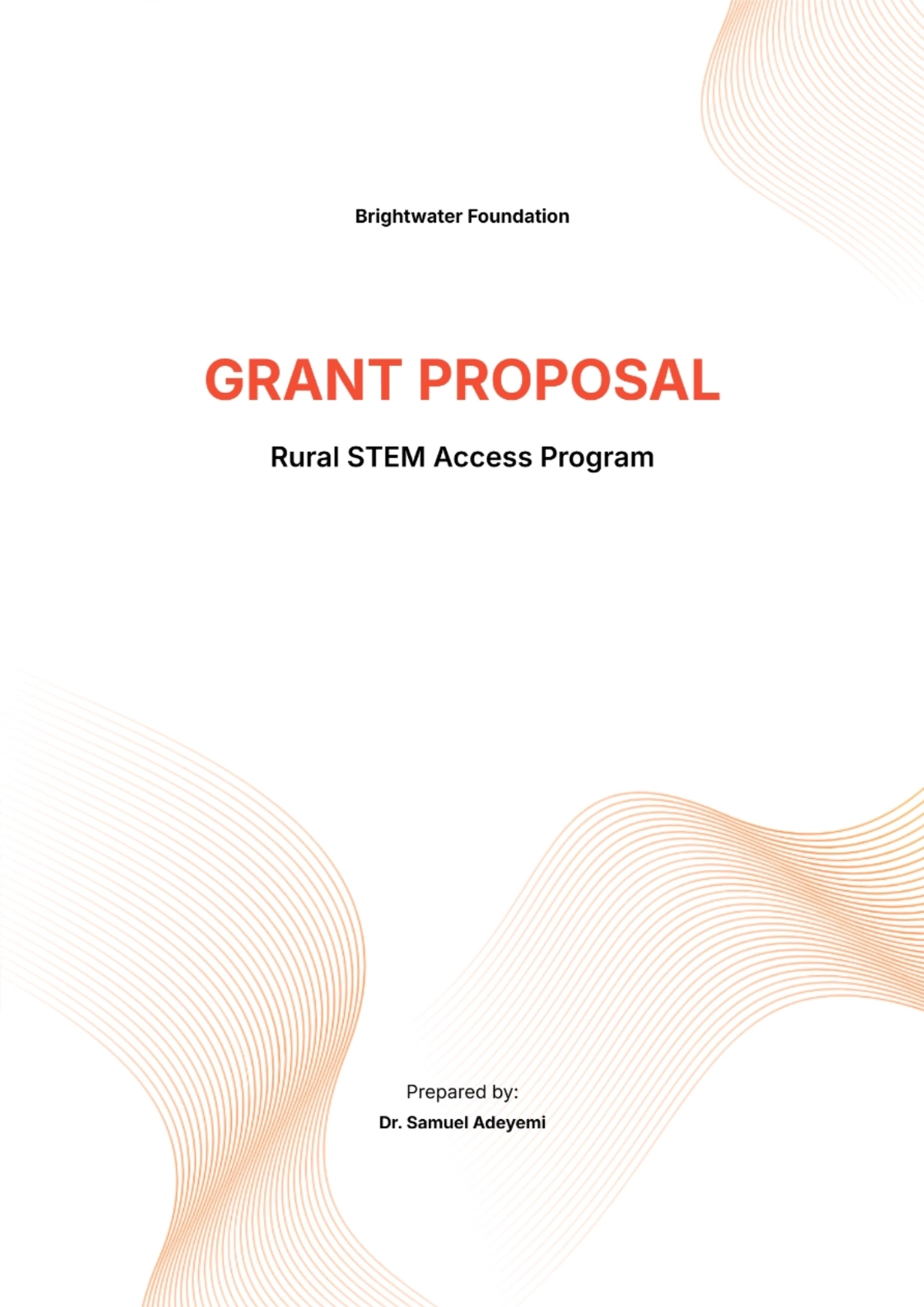 Free Grant Proposal Template to Edit Online