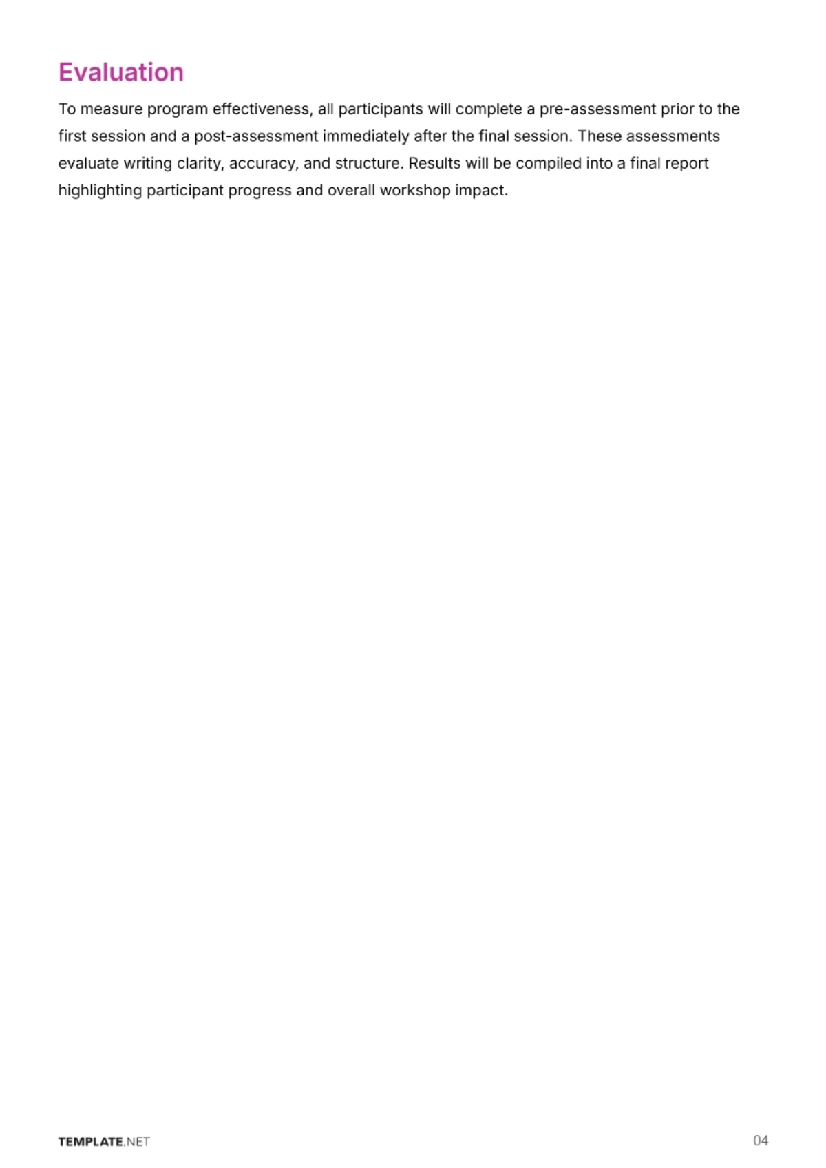 Free Training Proposal Template to Edit Online