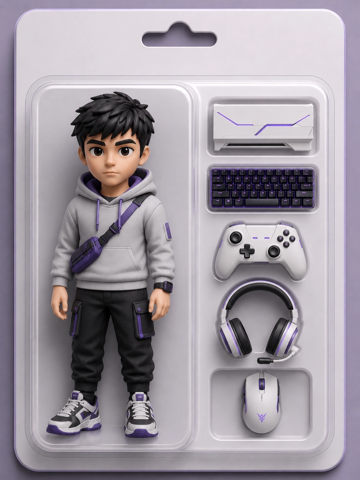 3D Character Packaging Template