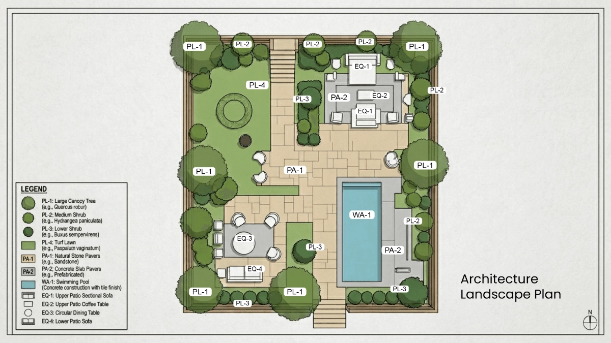 Architecture Landscape Plan Template
