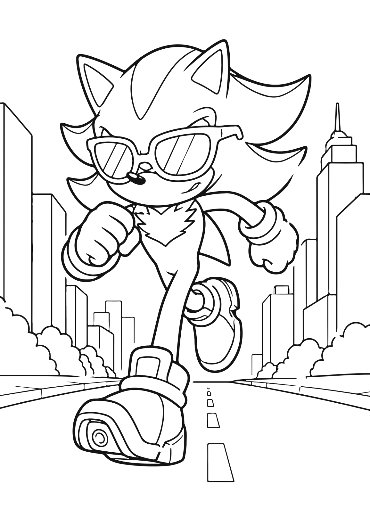 Free Shadow Coloring Page Template to Edit Online