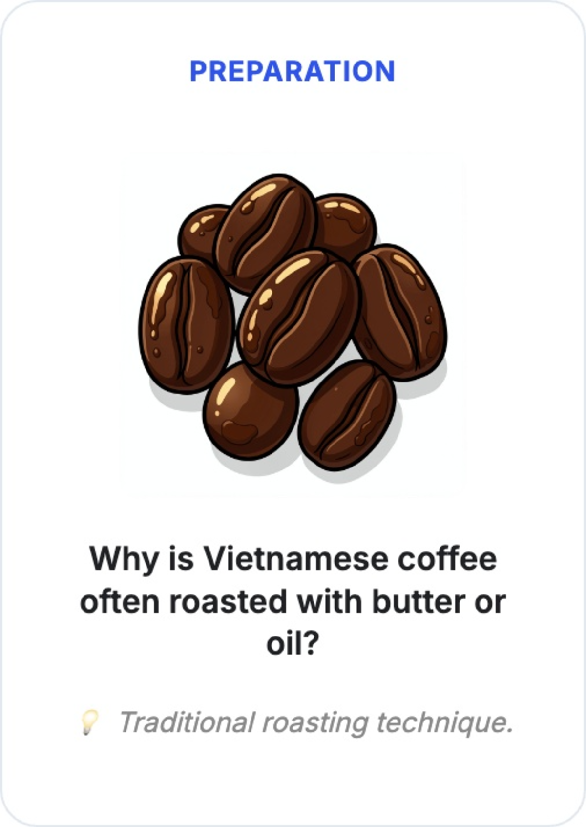 Vietnam coffee flashcard