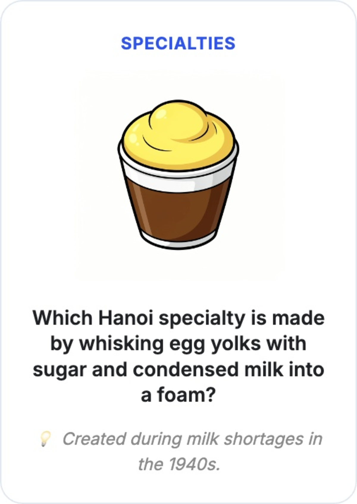 Vietnam coffee flashcard
