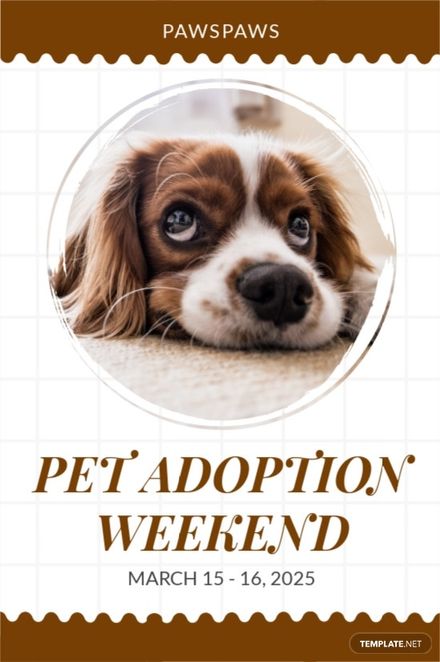 Pet Adoption Event Tumblr Post Template