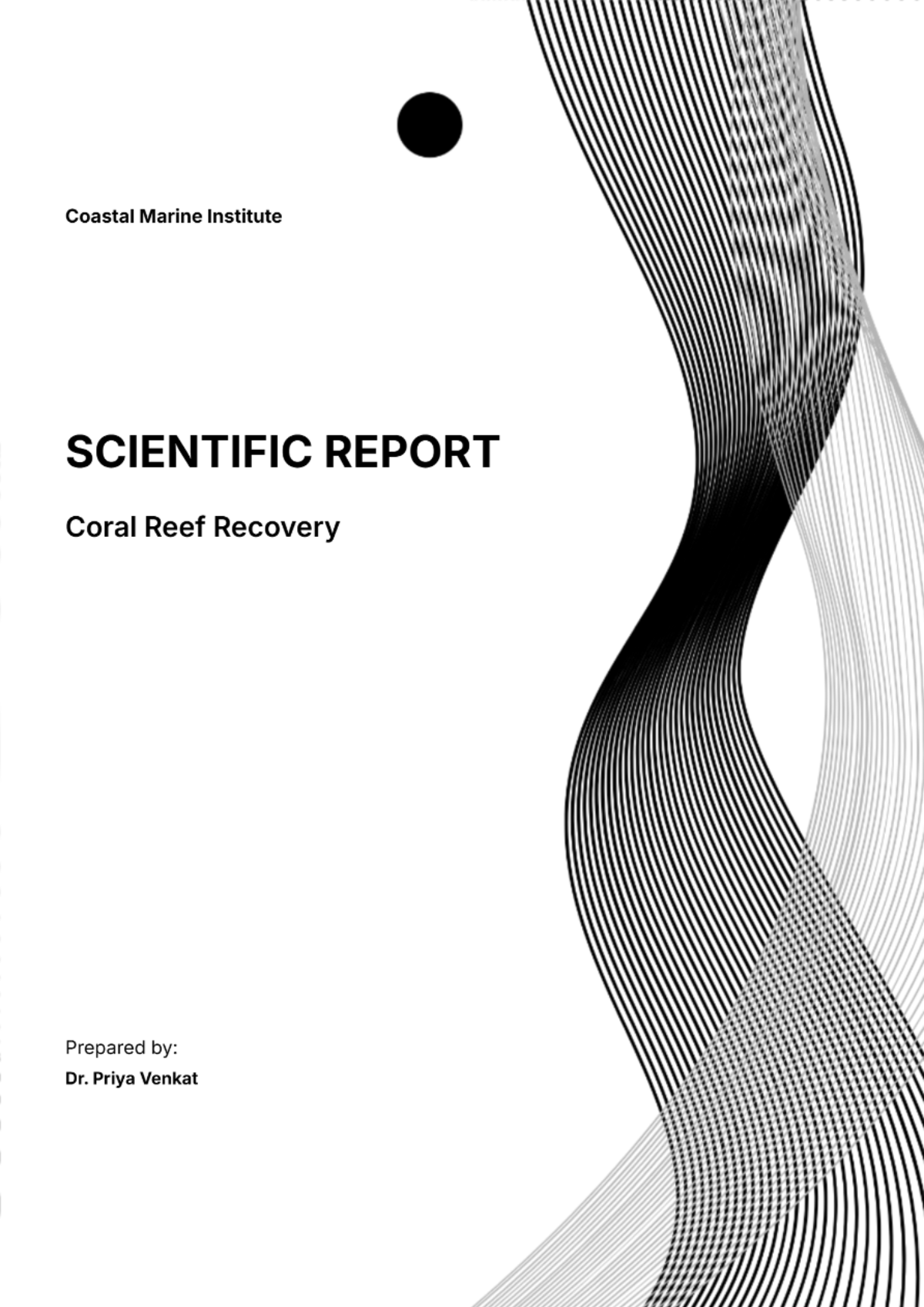 Free Scientific Report Template to Edit Online