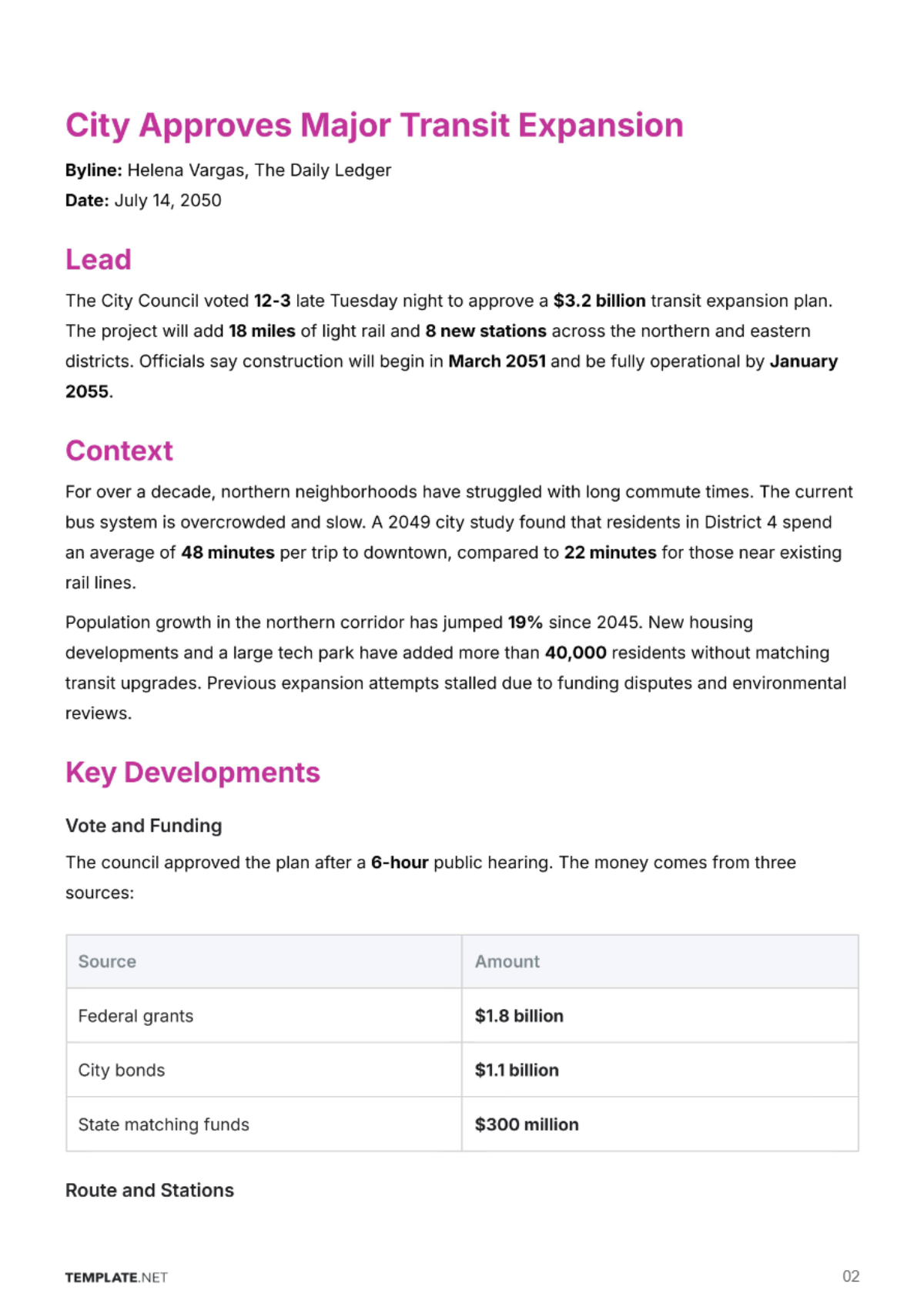 Free Journalist Report Template to Edit Online