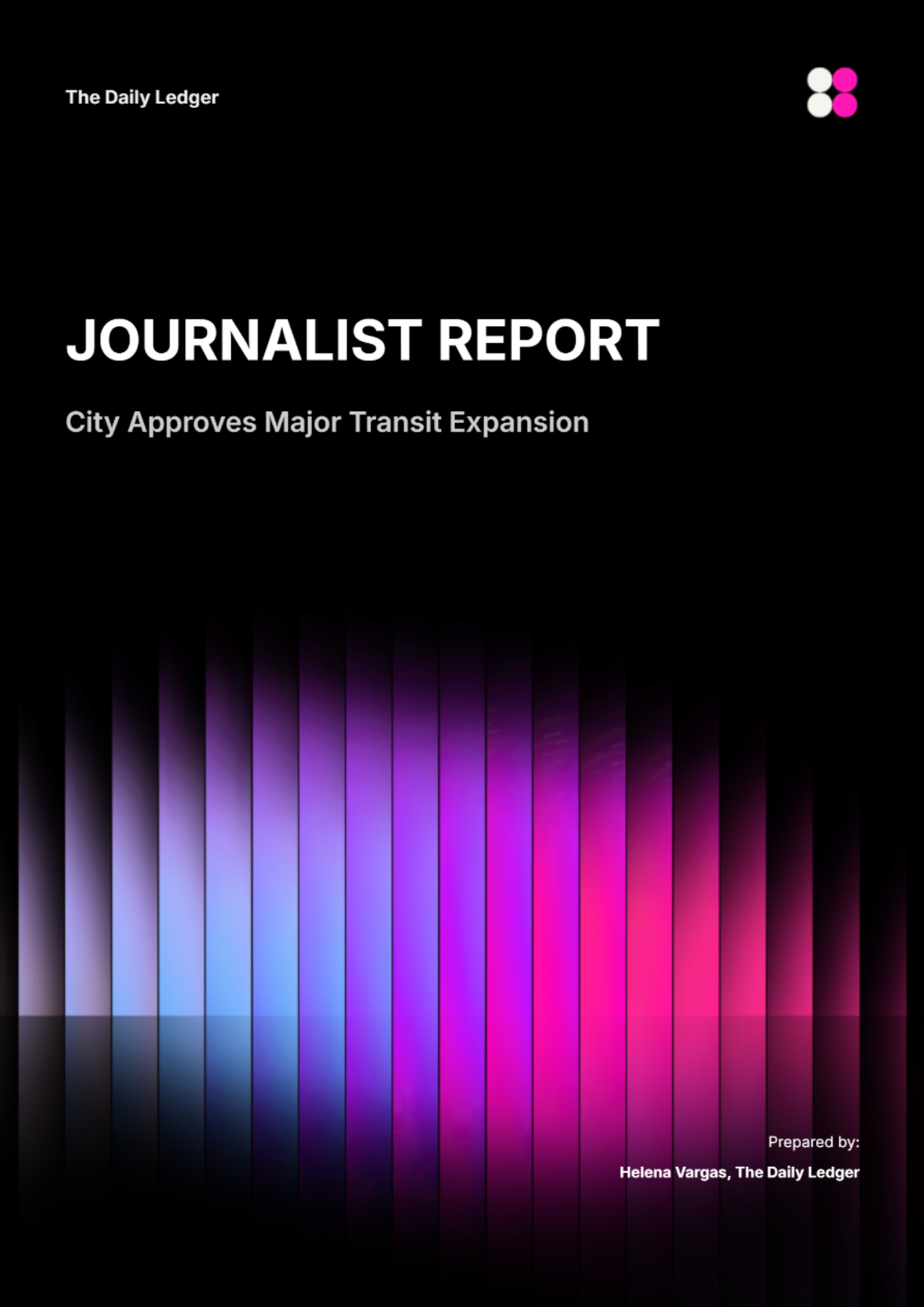 Free Journalist Report Template to Edit Online