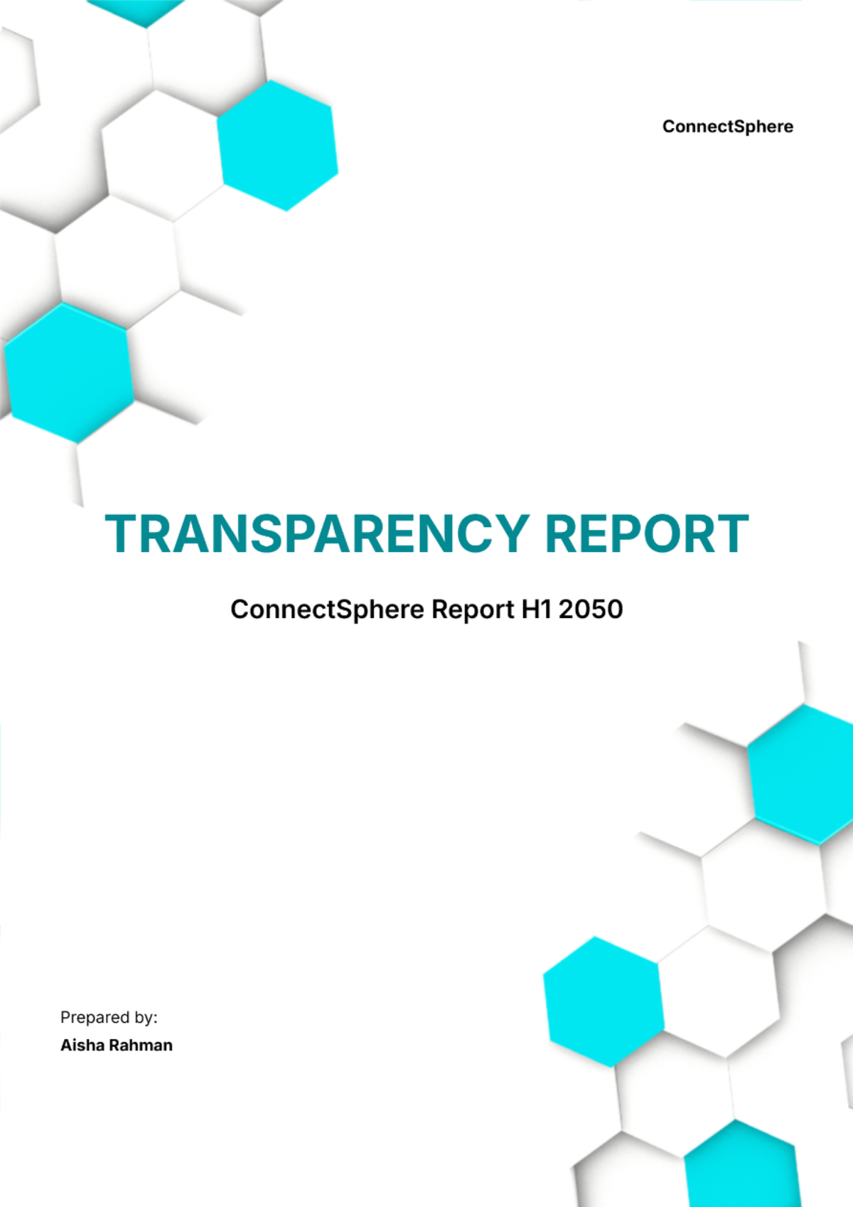 Free Transparency Report Template to Edit Online