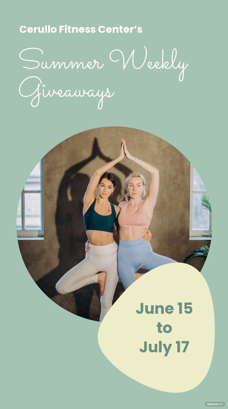 Free Fitness Giveaway Instagram Story Template