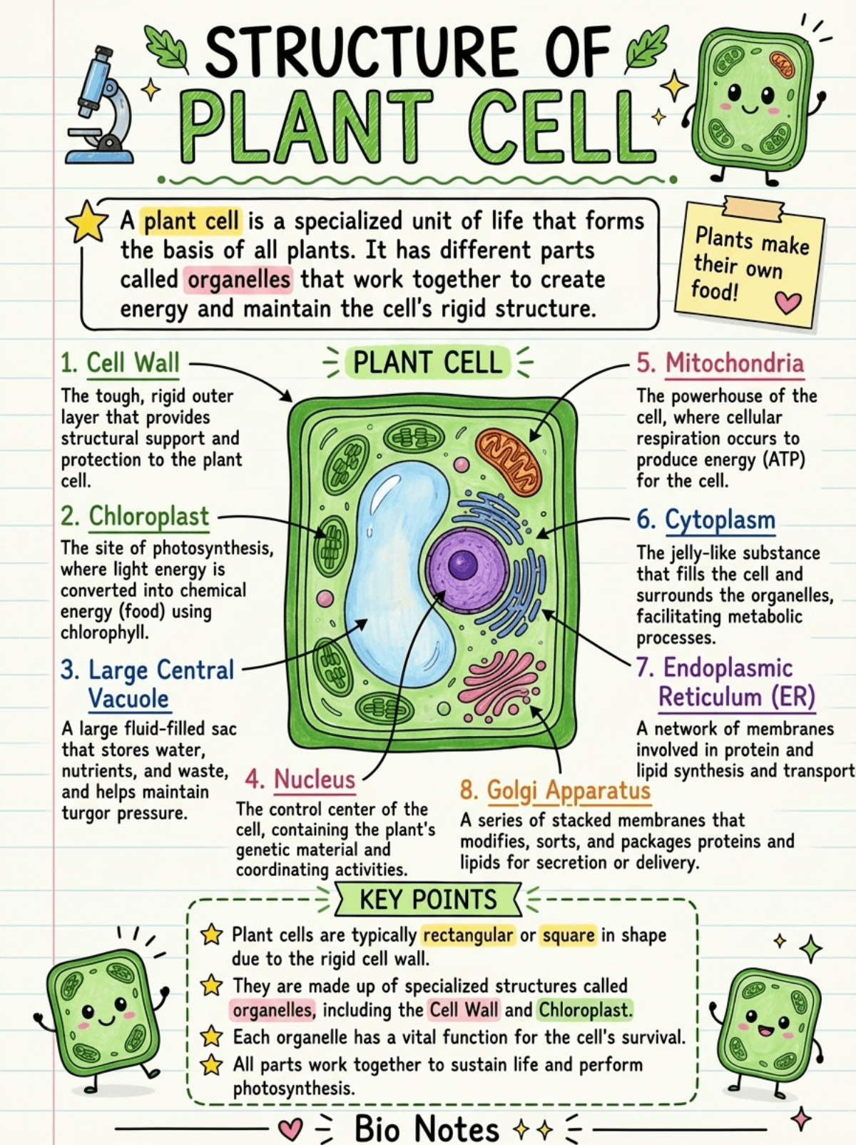 Biology Cheat Sheet Template