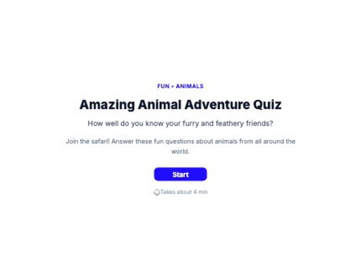animals quiz for kids