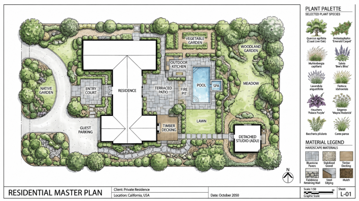 Master Plan Landscape Plan Template