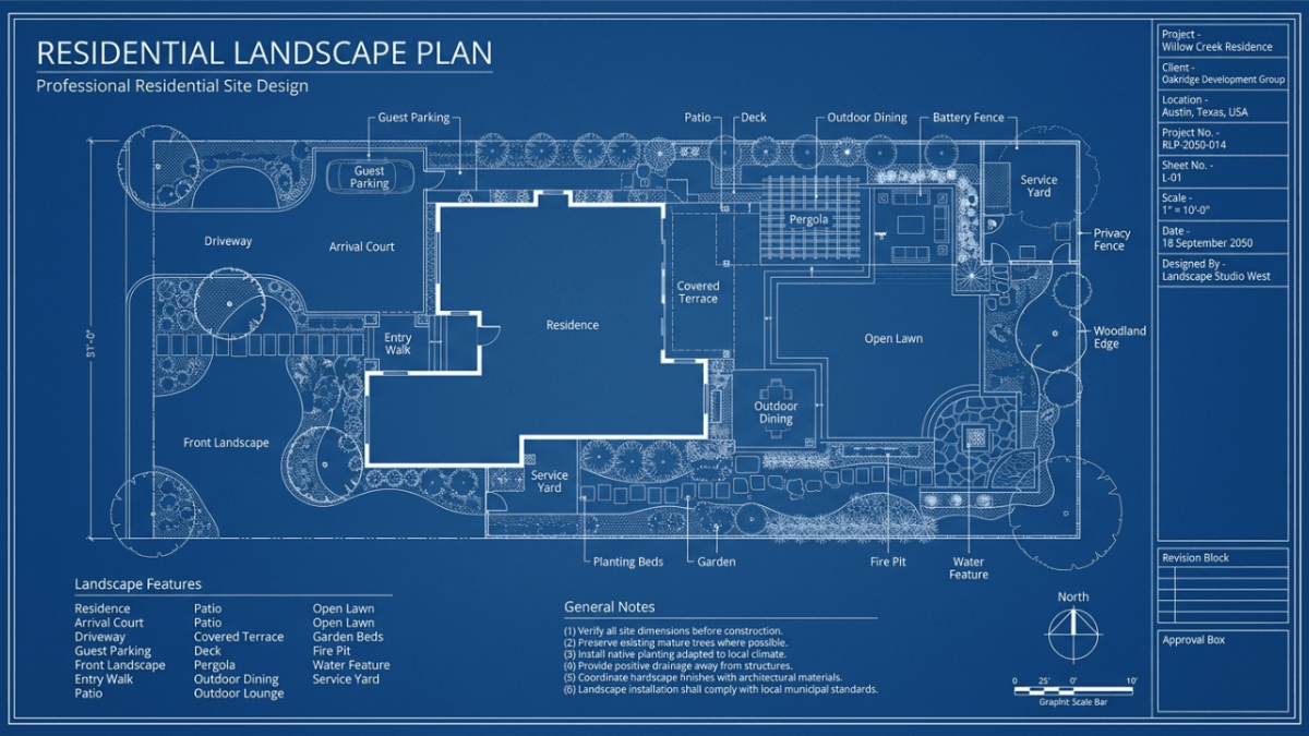Landscape Blueprint Template