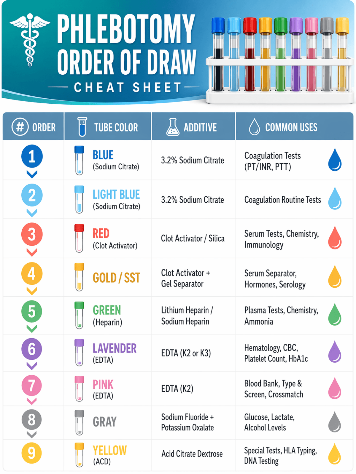 Free Phlebotomy Cheat Sheet Template to Edit Online
