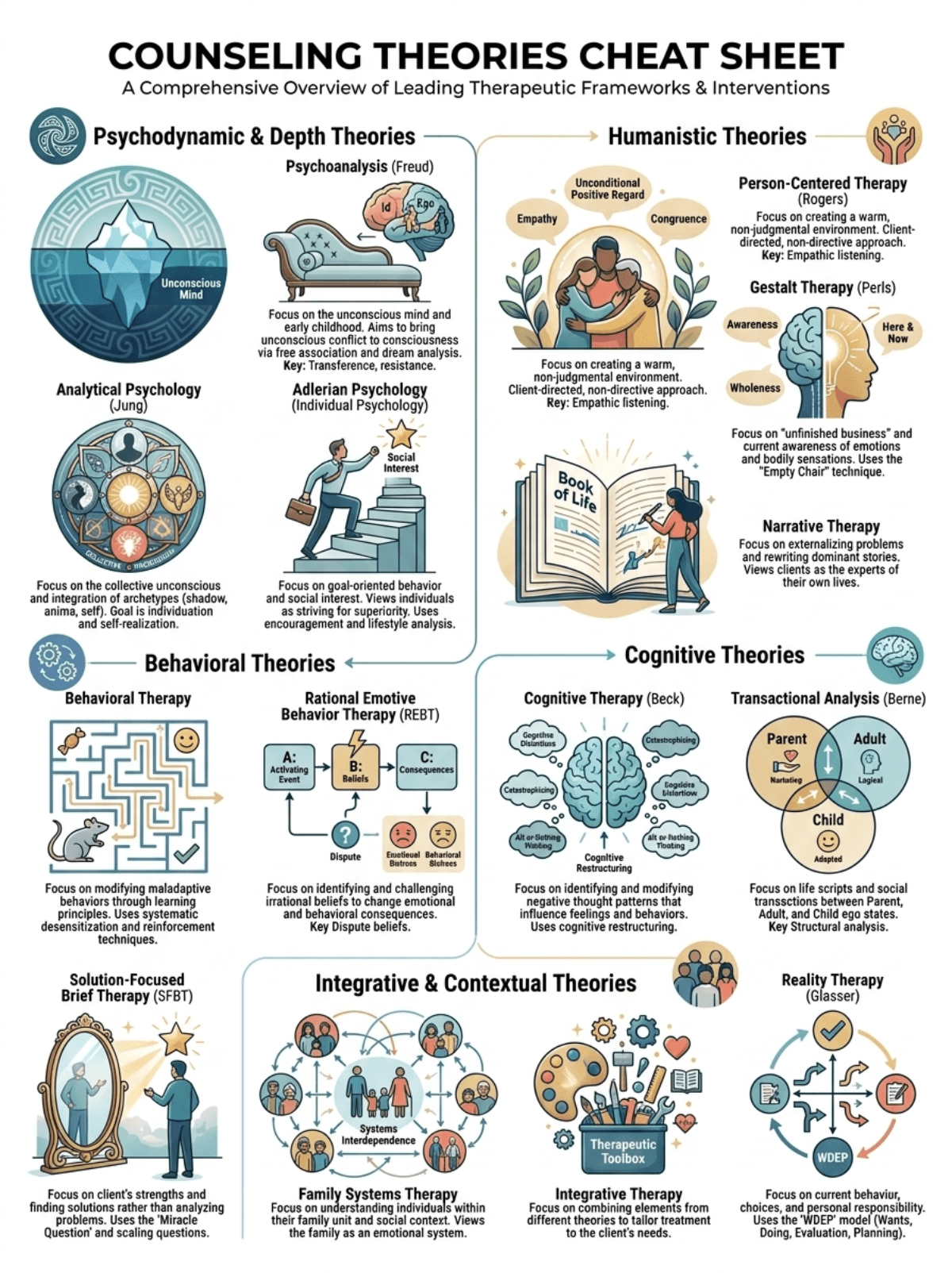 Free Counseling Theories Cheat Sheet Template to Edit Online