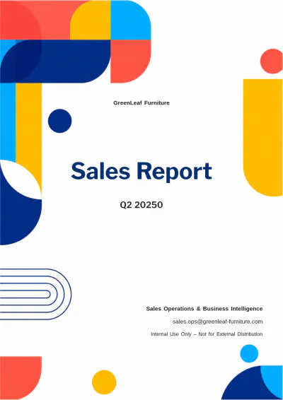 Free Sales Report Template to Edit Online