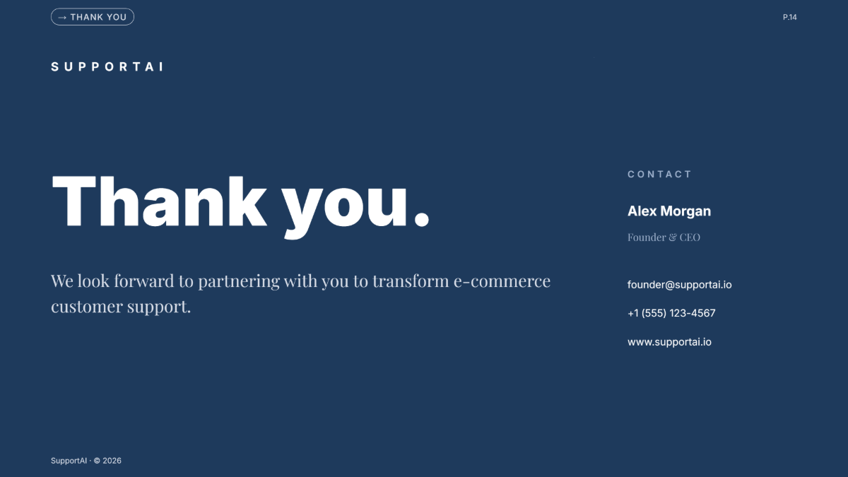 Free Business Presentation Template to Edit Online