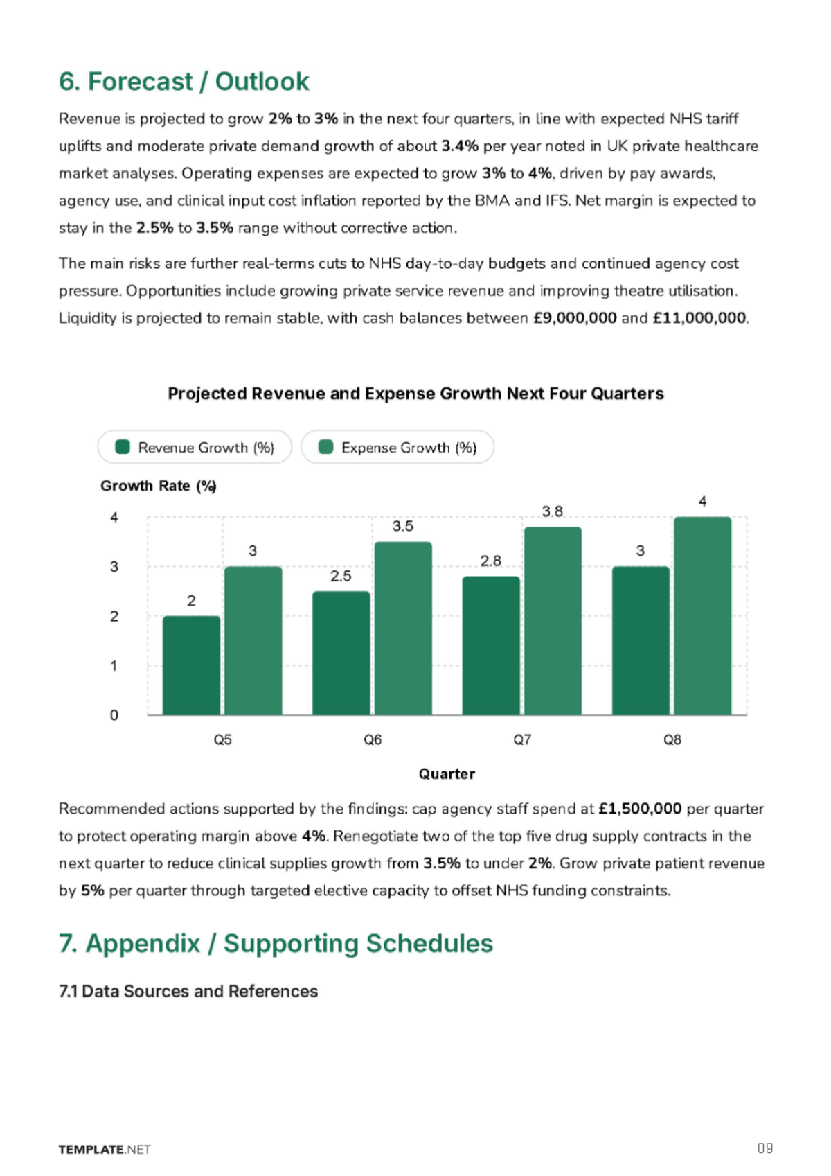Free Financial Report Template to Edit Online