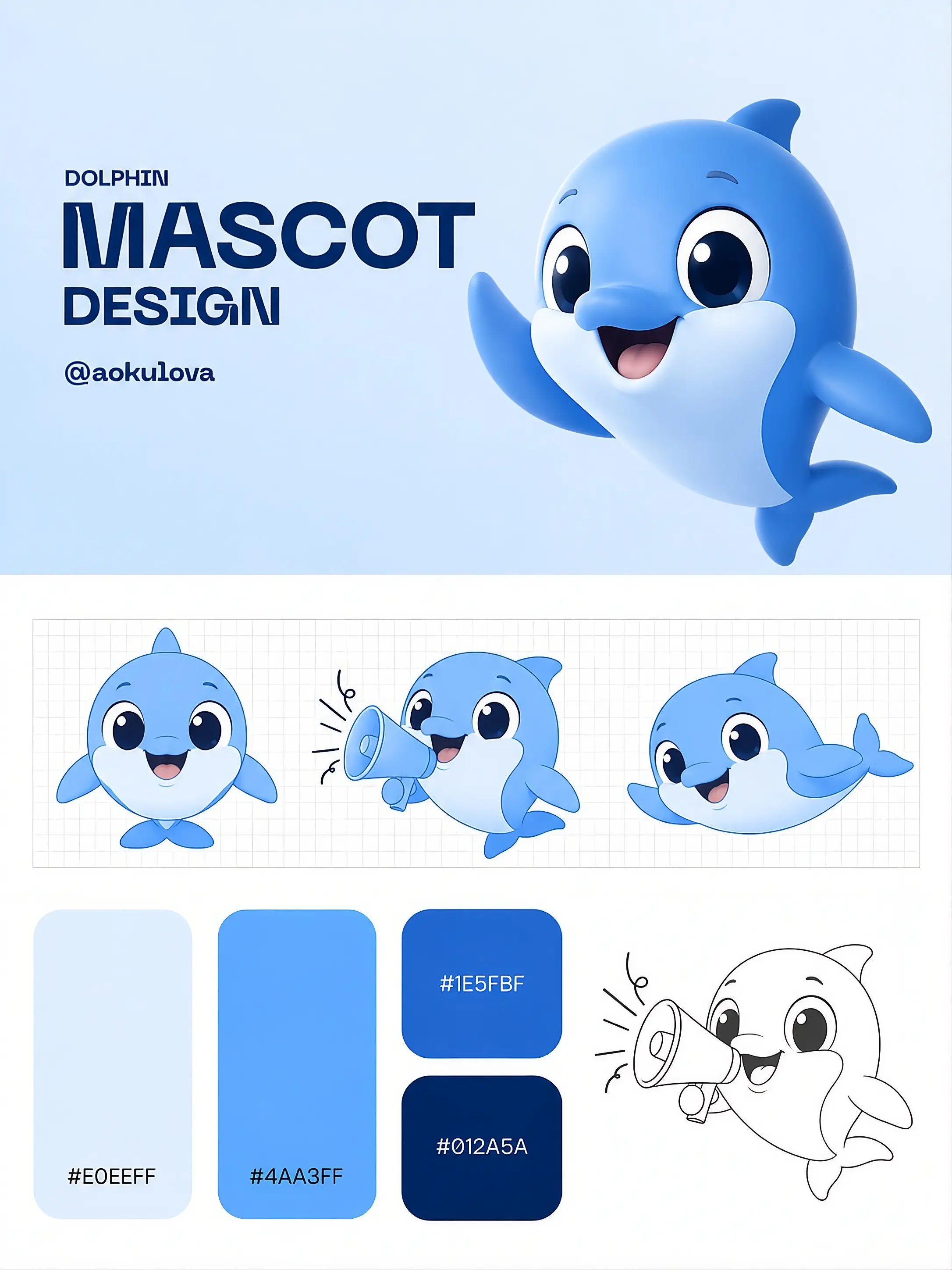 Free Dolphin Company Mascot to Edit Online