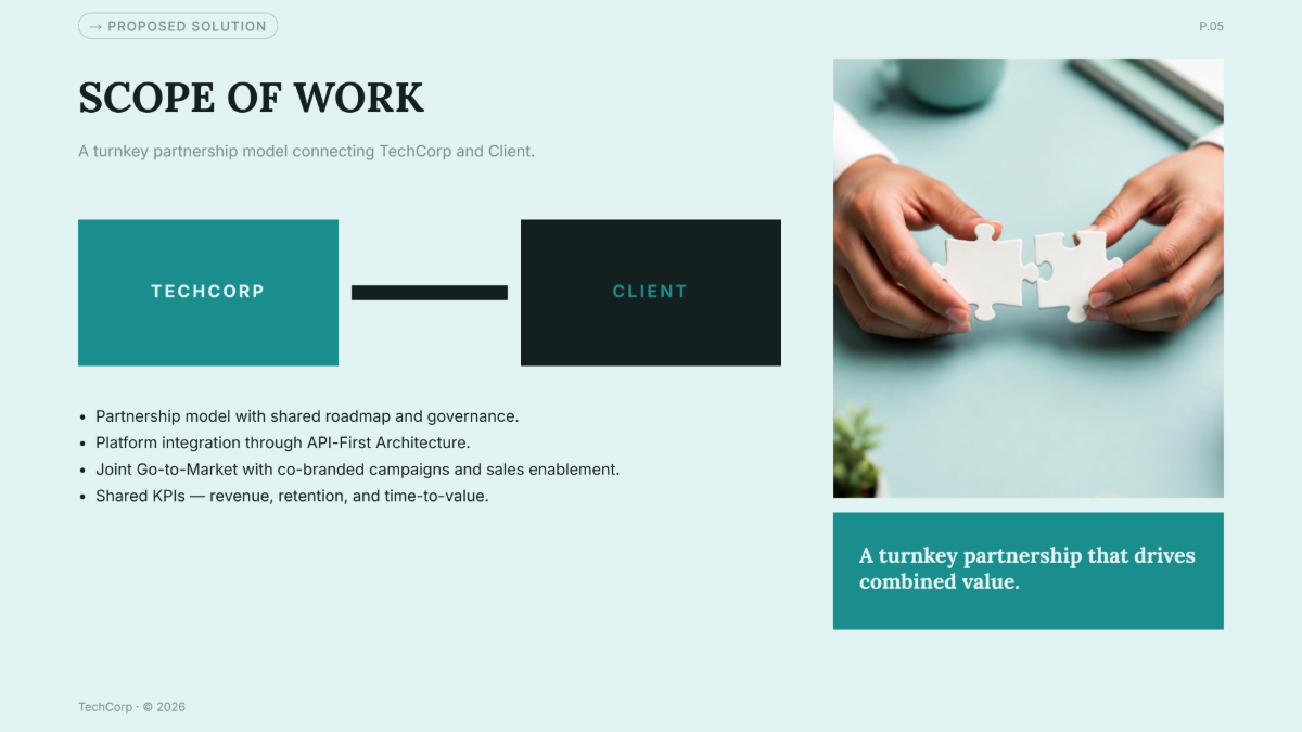 Free Company Proposal Presentation Template to Edit Online