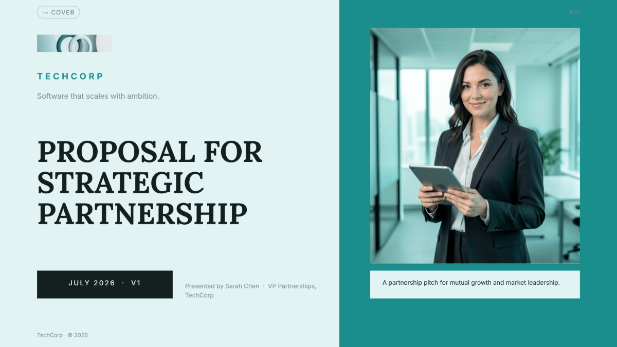 Free Company Proposal Presentation Template to Edit Online