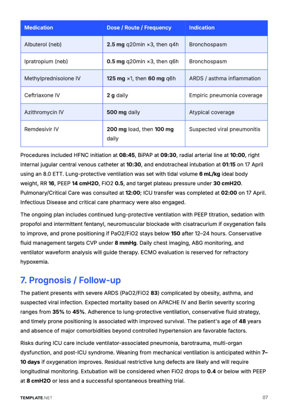Free Medical Report Template to Edit Online