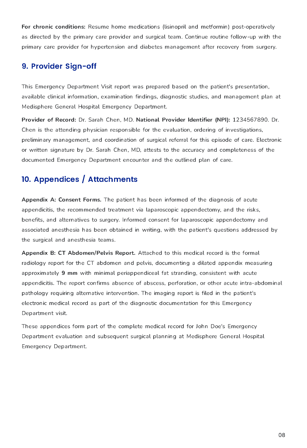 Free Medical Report Template to Edit Online