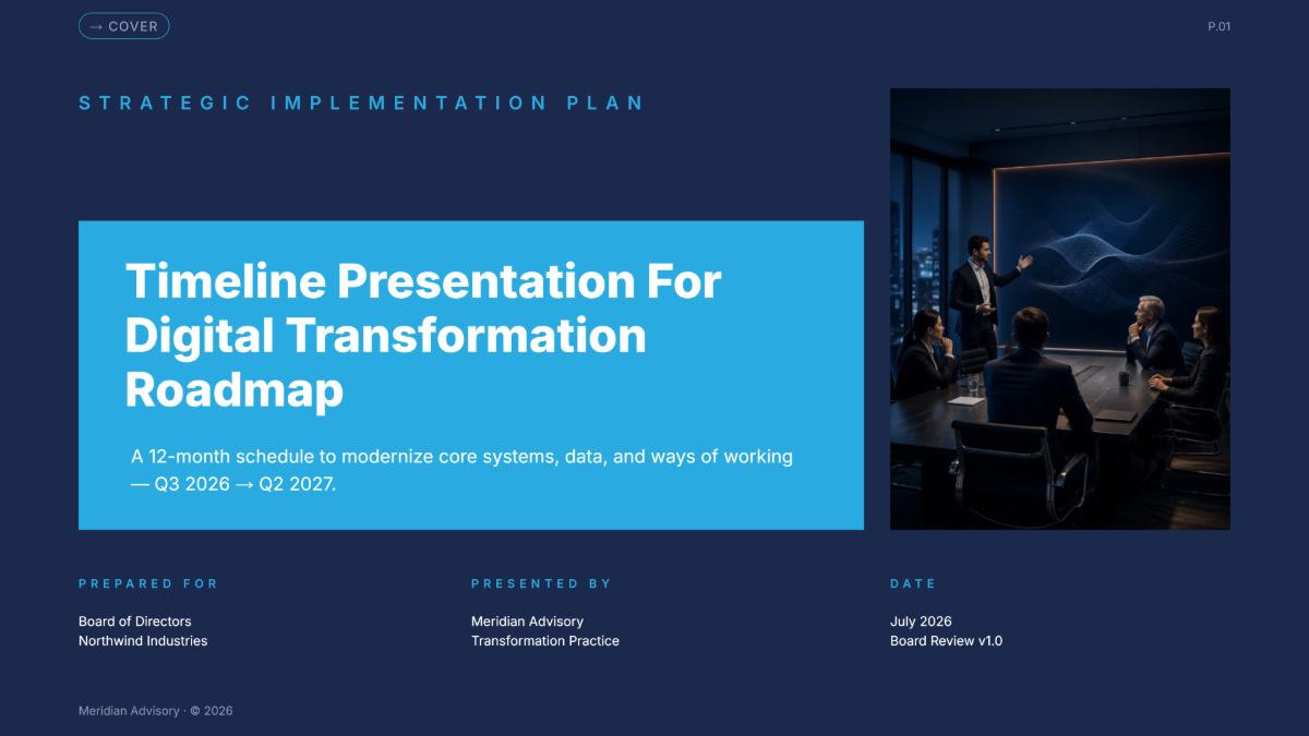 Free Timeline Presentation Template to Edit Online