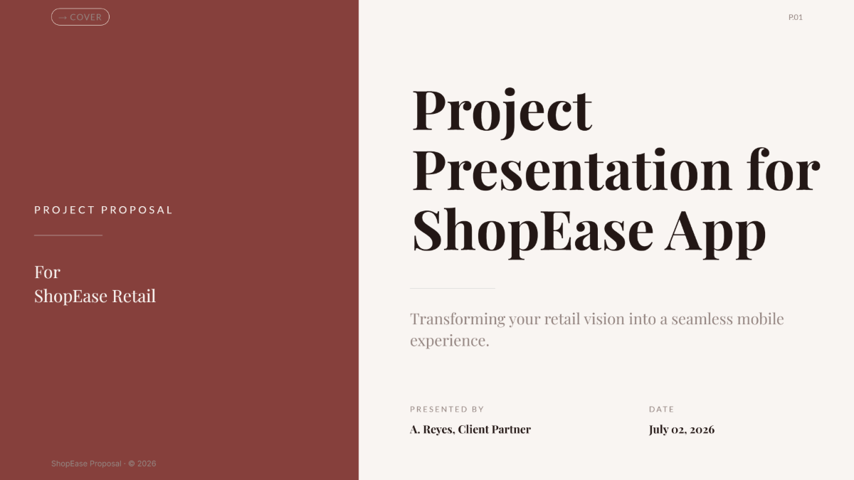 Free Project Presentation Template to Edit Online
